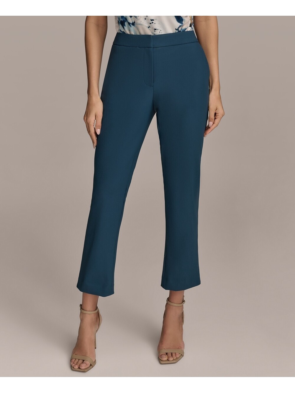Donna Karan New York Womens Slim-Leg Ankle Pants Tide 2P